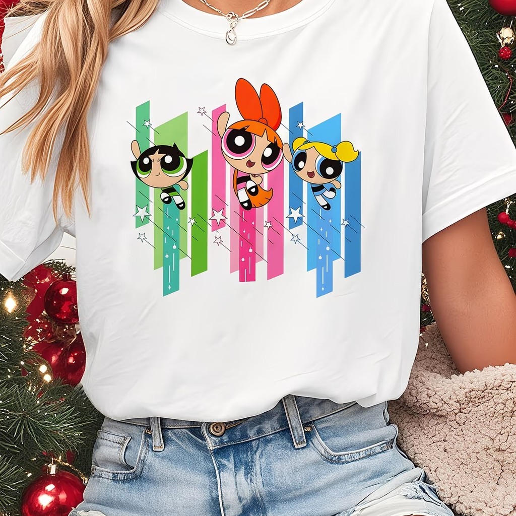 Camiseta Estampada Inspirado Super Poderosas Faixas Coloridas Unissex 100% Algodão Frete Grátis Rápido Plus Size