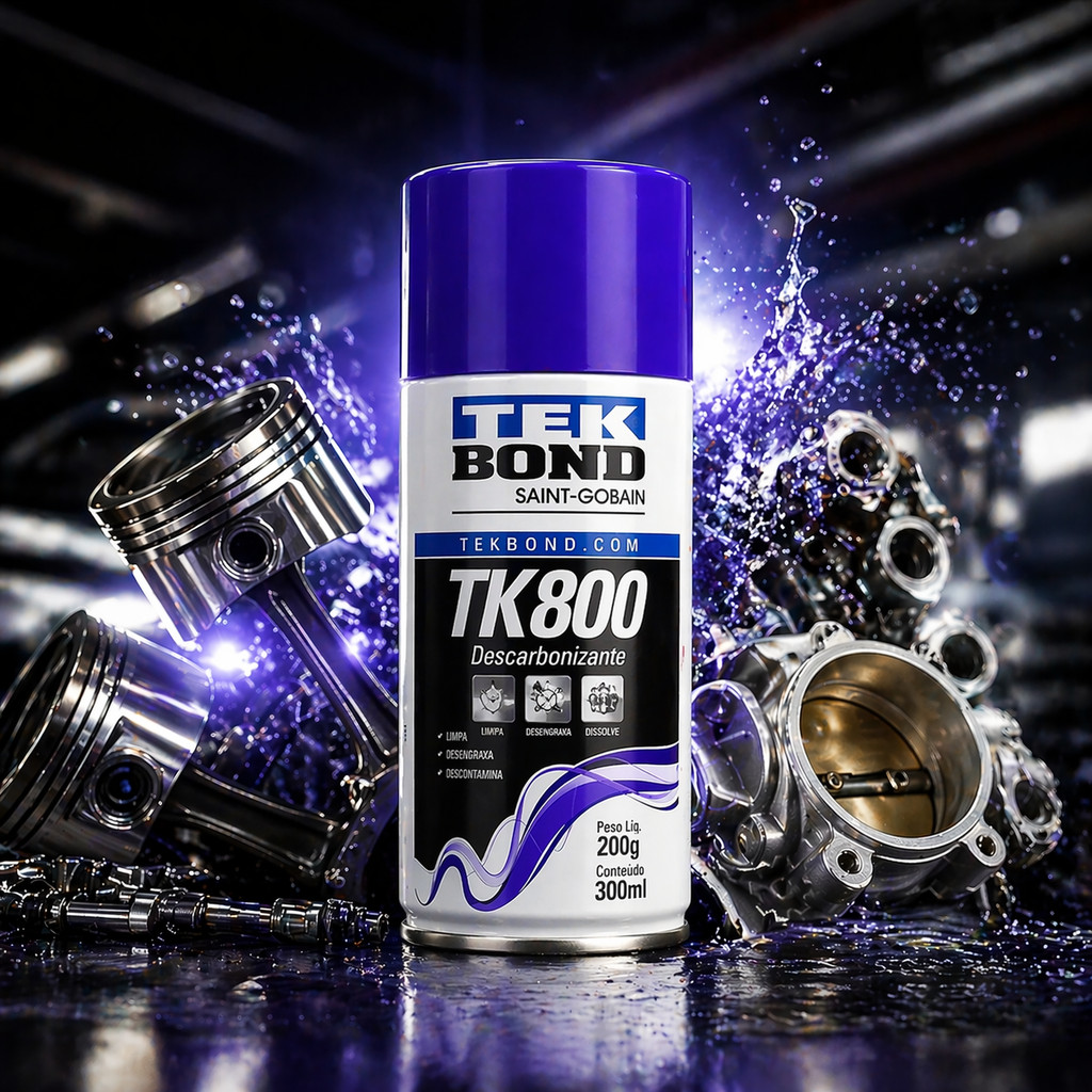 Descarbonizante Spray Aerossol Tekspray Tk800 300Ml 200G Para Limpar Carburador Bicos Injetores