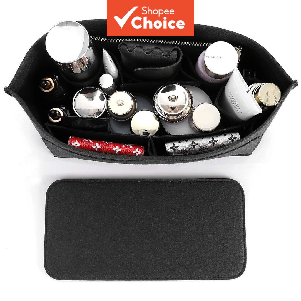 Inserção Organizadora De Bolsa De Feltro Para Bolsas E Modelador De Sacola Com Zíper 10 Bolsos Organizador Viagem