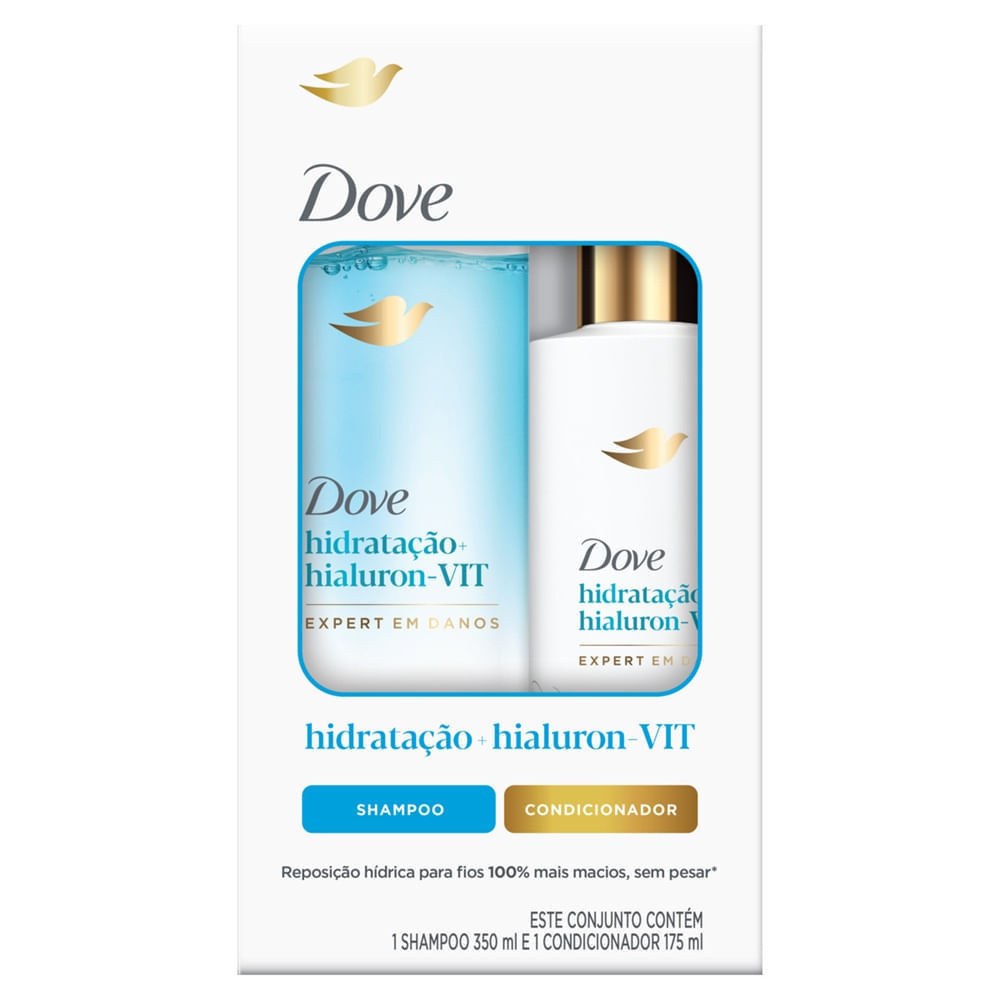 Kit Hidratação + Hialuron-VIT Dove Hialuron-VIT 350ml + 175ml
