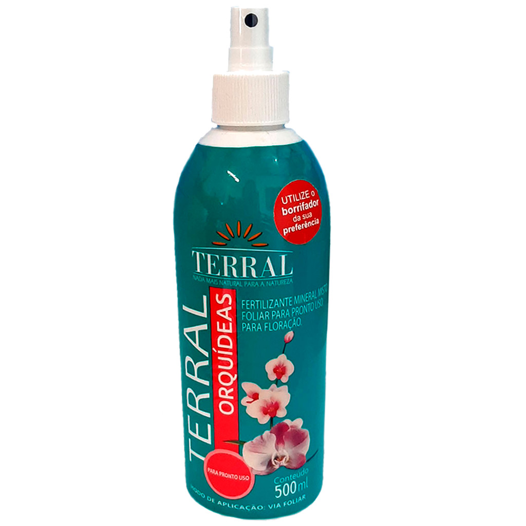 Fertilizante Foliar Terral Orquídeas 500ml - Pronto para uso