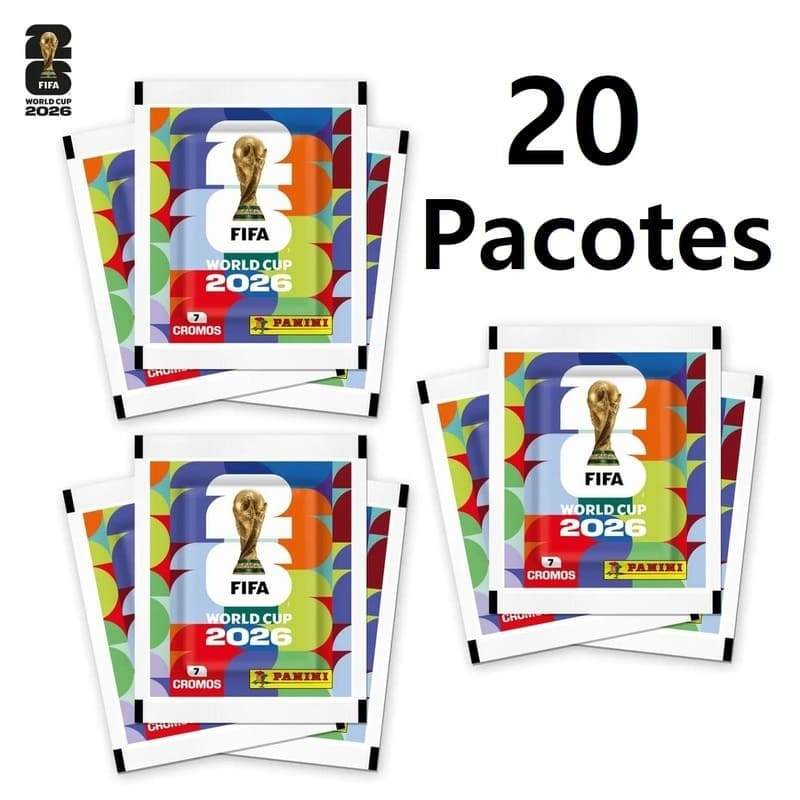 20 Pacotes de Figurinhas Copa Do Mundo 2026 Panini
