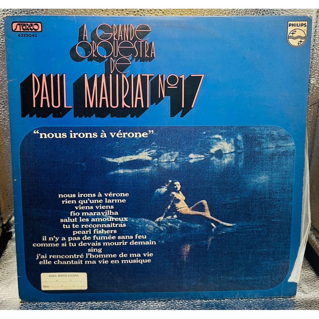 Lp - Paul Muriat - A Grande Orquestra de Paul Muriat nº 17