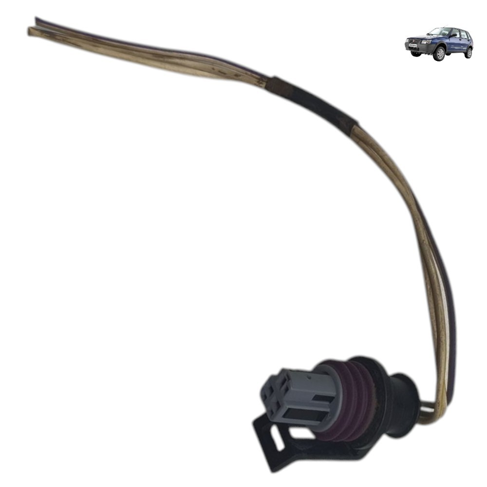 Plug Conector Sensor Pressão Mangueira Ar Fiat Uno Fire 2010