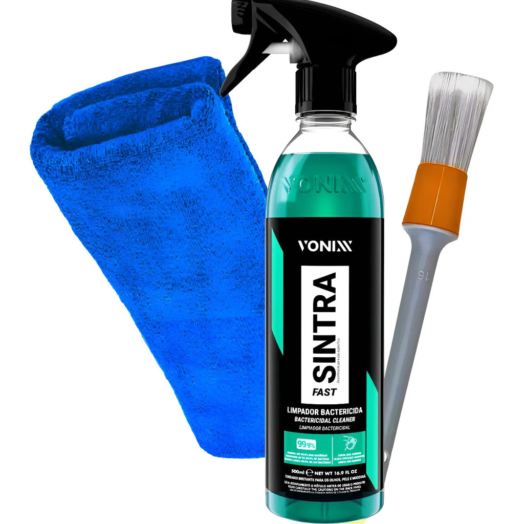 Kit Vonixx Sintra Fast 500ml + Pincel Macio + Microfibra Limpeza Interna