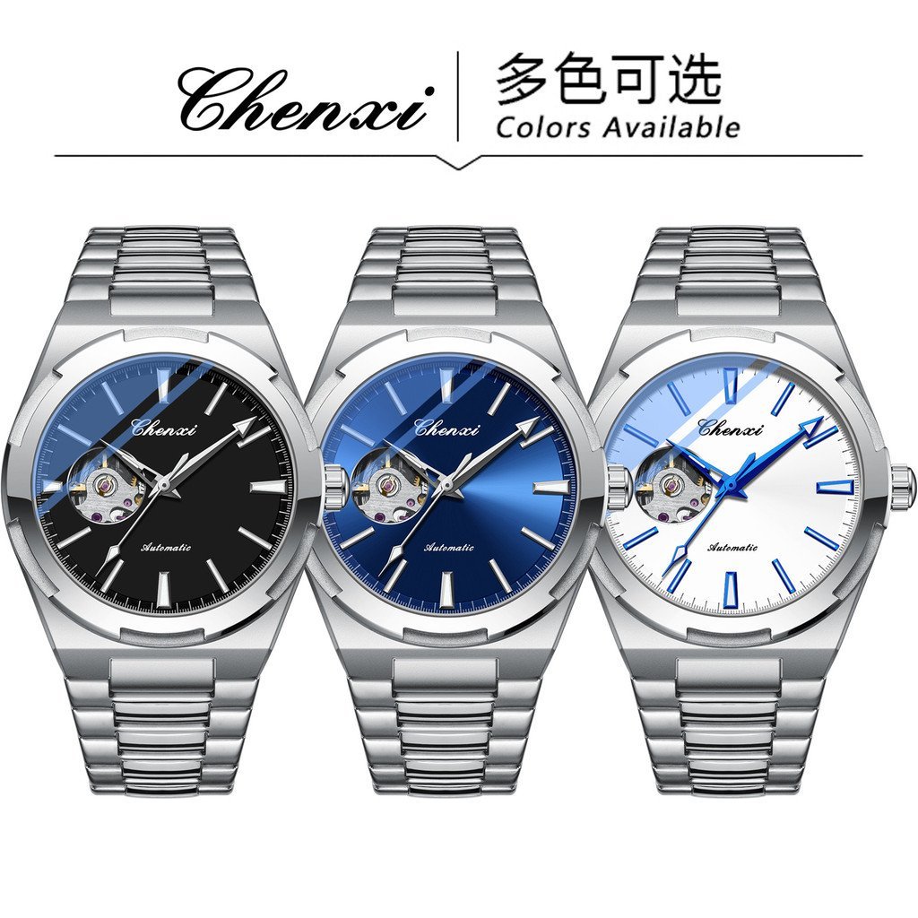 Relógio Masculino Chenxi, Relógio Mecânico Totalmente Automático, Relógio Masculino Moderno e Elegante, Relógio de Pulso