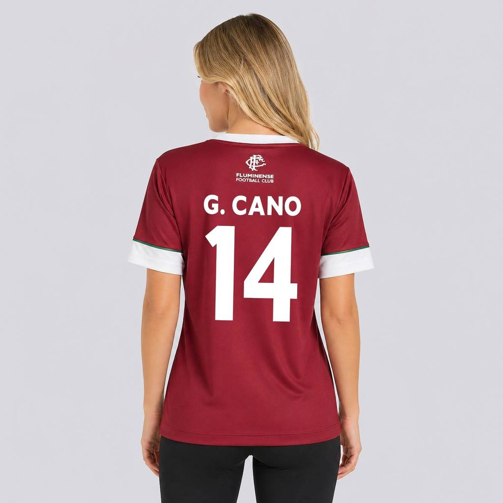 Camisa Fluminense Chiado Feminina Grená 14 Cano