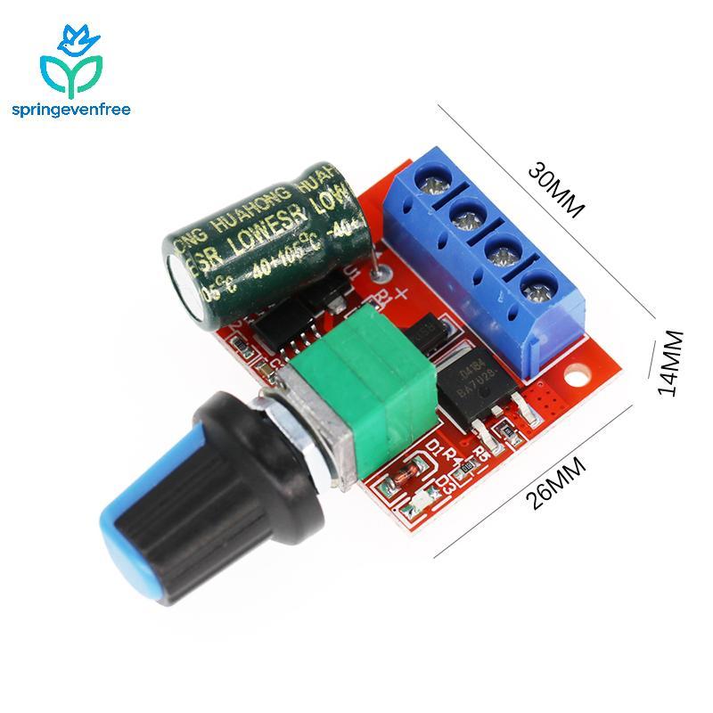 Spe PWM Módulo Controlador De Velocidade Do Motor DC Governador 5v-35v Regulador Ajustável Interruptor Controle 5A Funçã