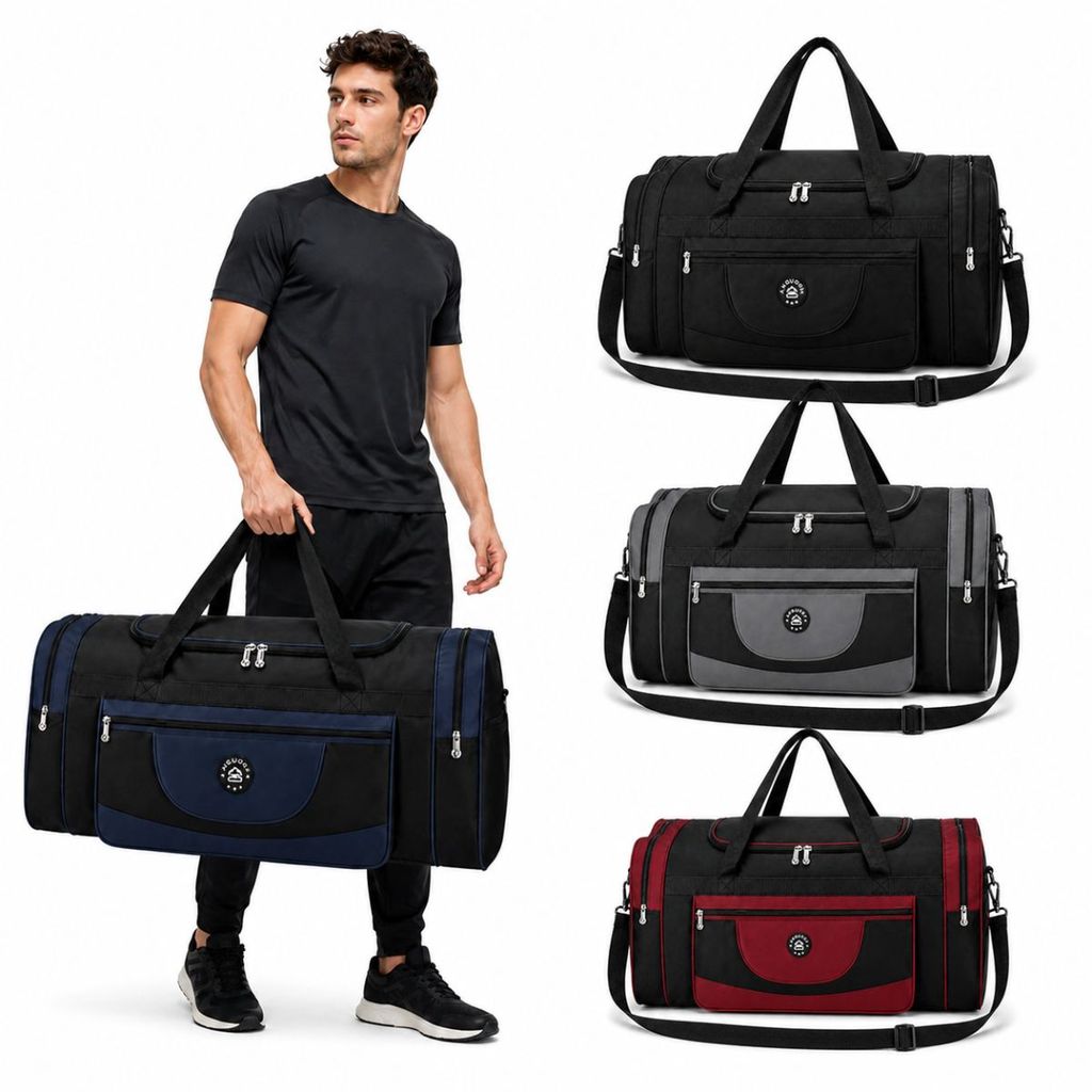 Bolsa de Viagem Grande Masculina e Feminina Academia Mala Esportiva com Alça e Bolsos