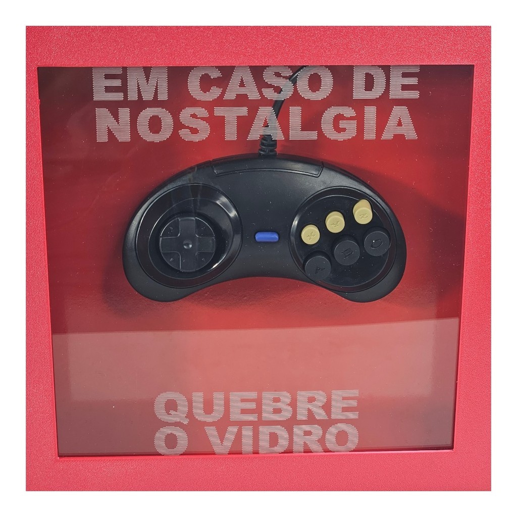 Quadro Controle Mega Drive Com Martelo