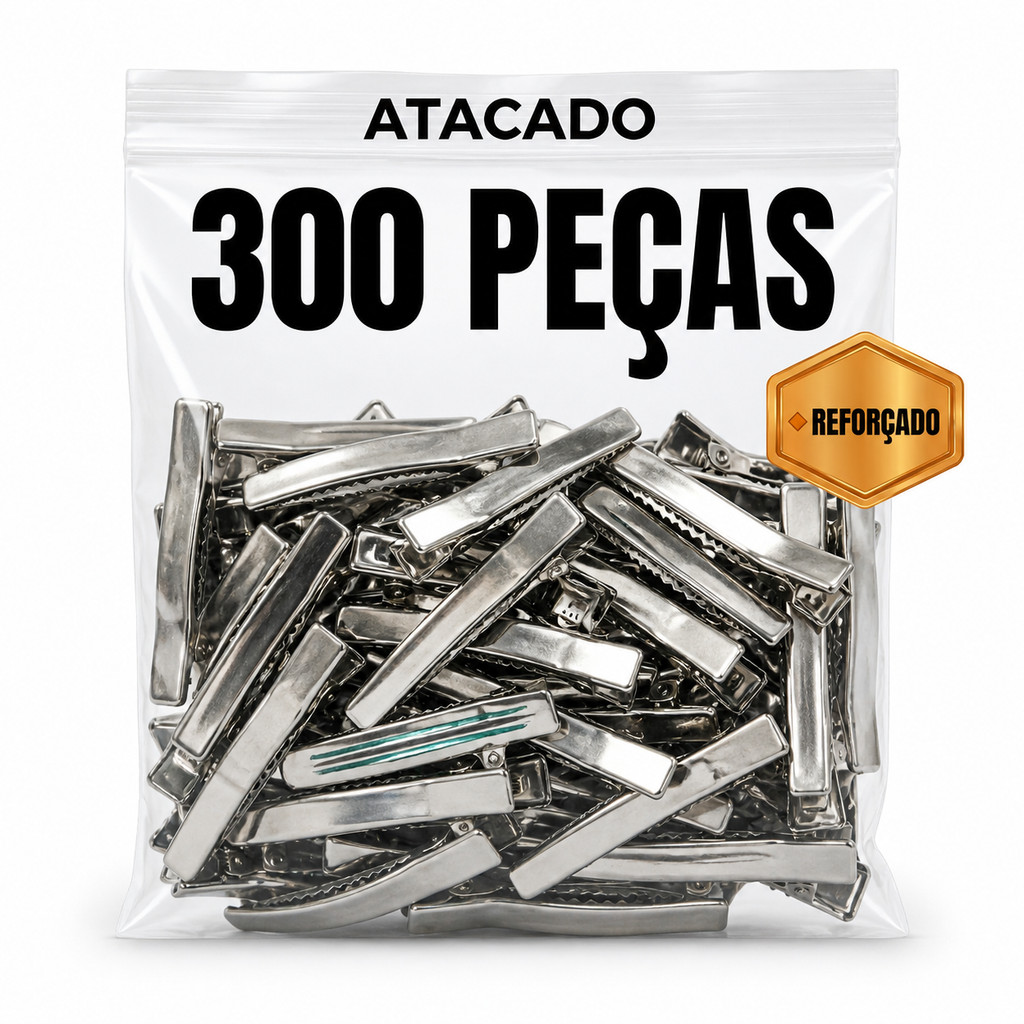 Bico de Pato 6cm Reforçado p/ Laços e Tiaras | Kit 300 Unidades Atacado Artesanato