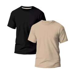 Kit 2 Camisetas Básicas Streetwear Camisa T-Shirt Masculina Slim Promoção Algodão Cores Sem estampa charmosas