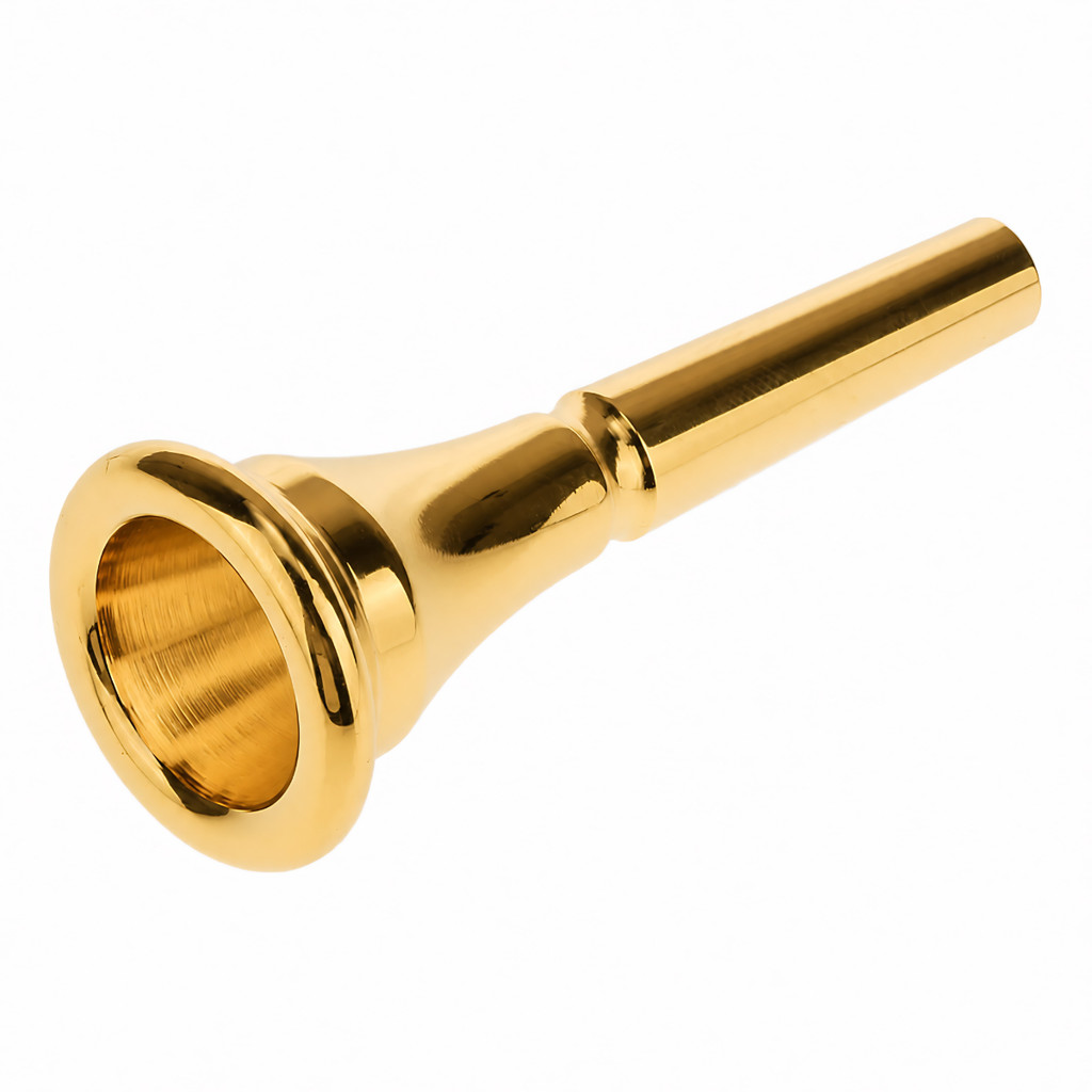 Bocal Em Metal Para Trompa Francesa Profissional Acabamento Dourado