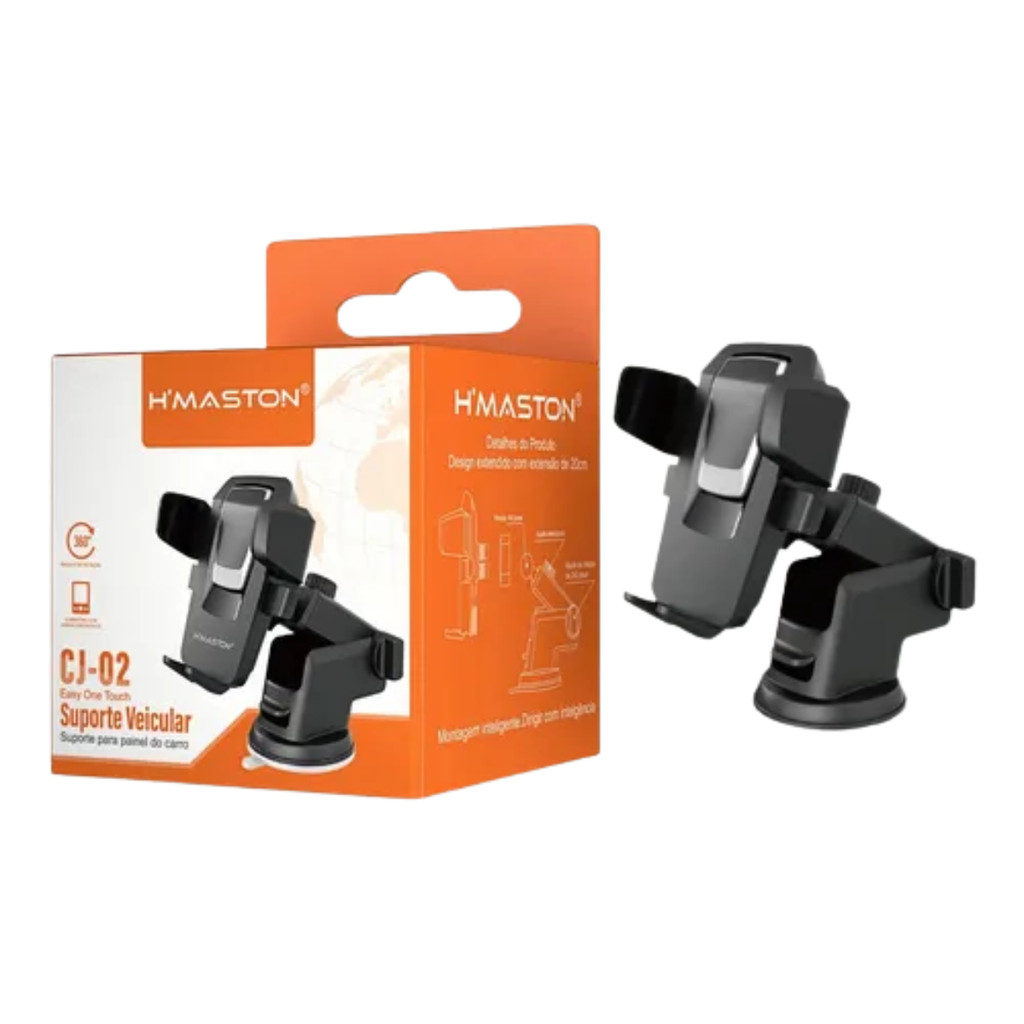 Suporte De Celular Veicular para painel Ventosa Ajustável H'maston CJ-02