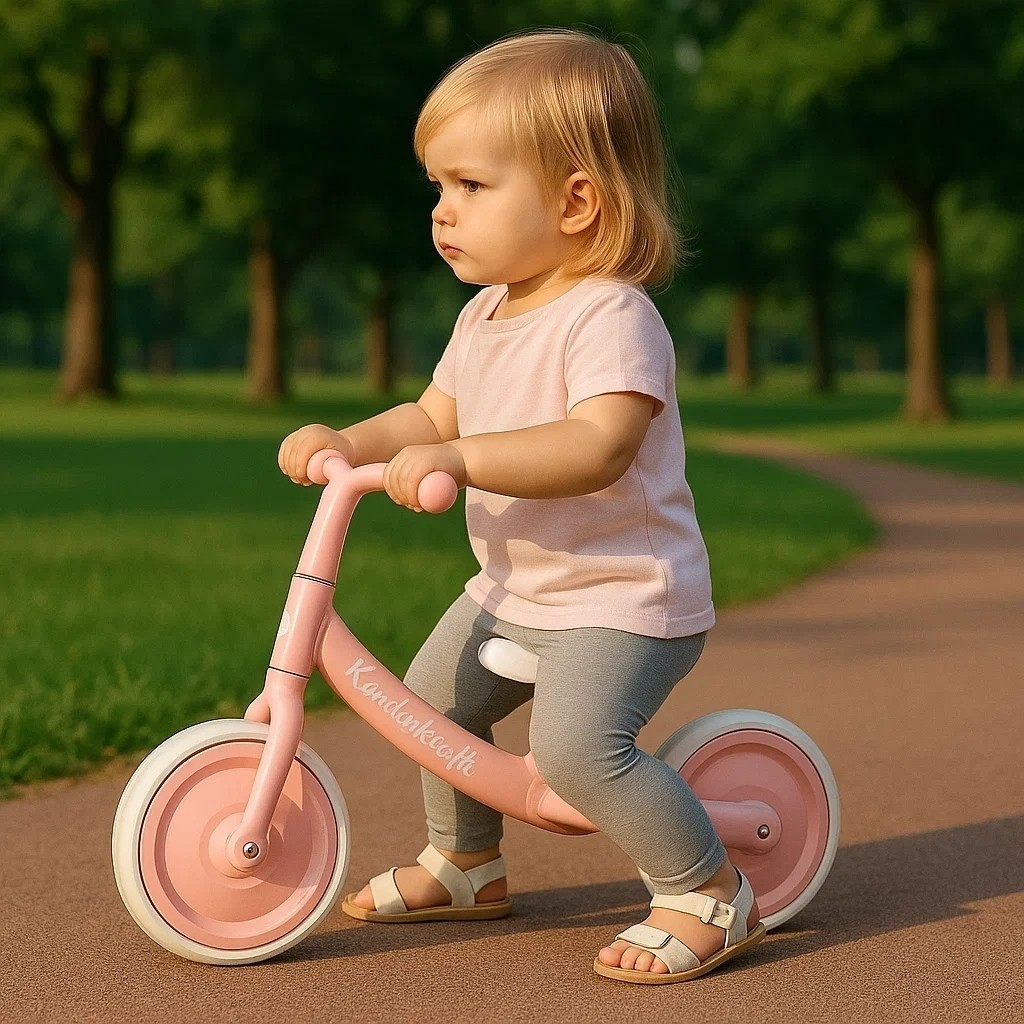 Bicicleta Equilibrio Rosa Sem Pedal Bike Treino Aprender Andar Infantil Brinquedo Passeio Leve Resistente