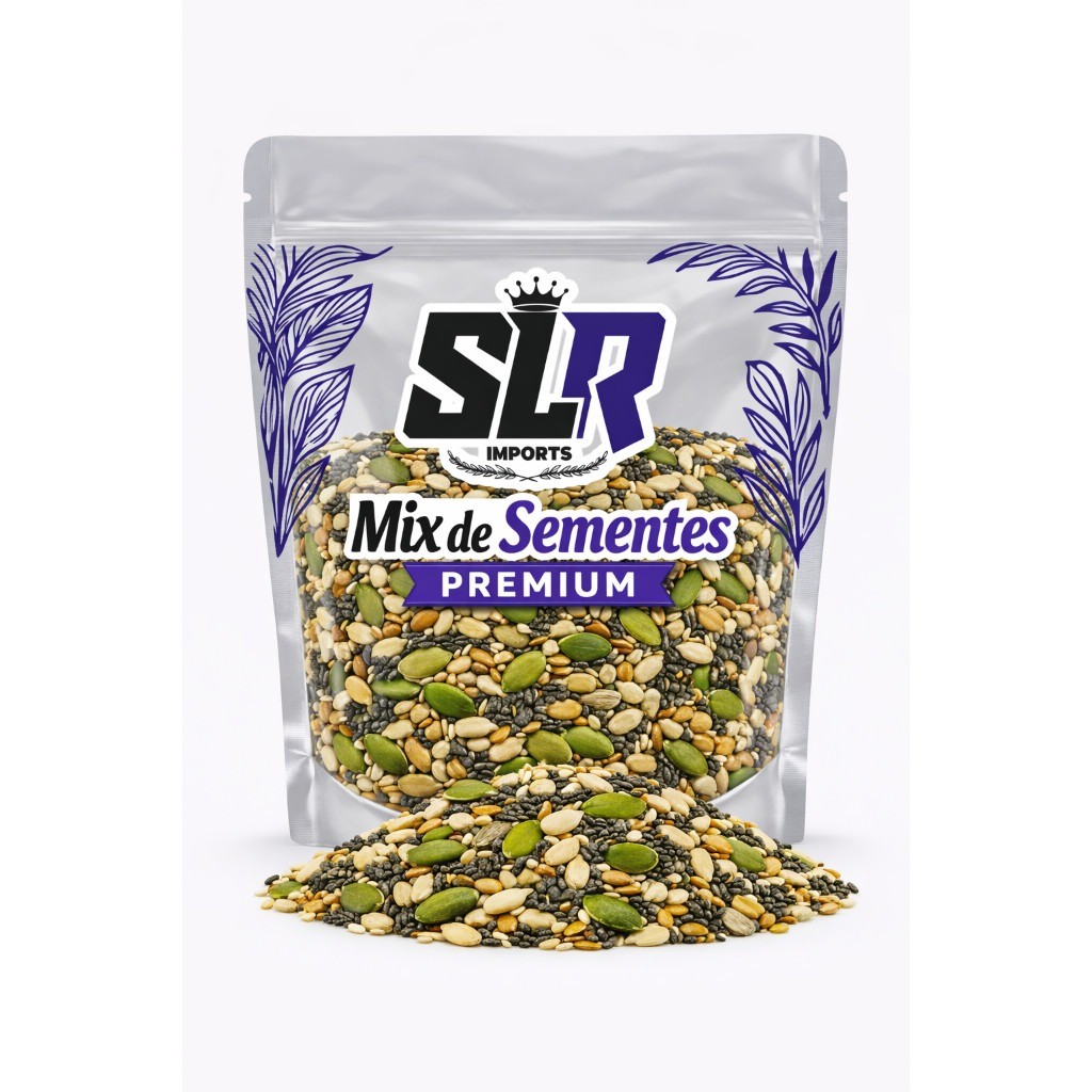 Mix de Sementes Abóbora, Girassol, Chia, Linhaça e Gergelim