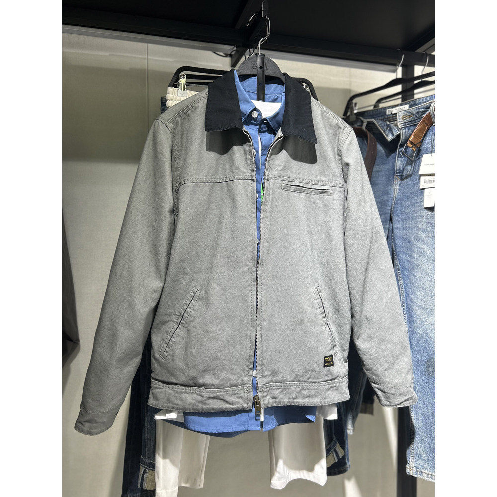 Armário 499!Outono inverno novos produtos roupas masculinas Melade textura algodão acolchoado roupas masculinas gola con