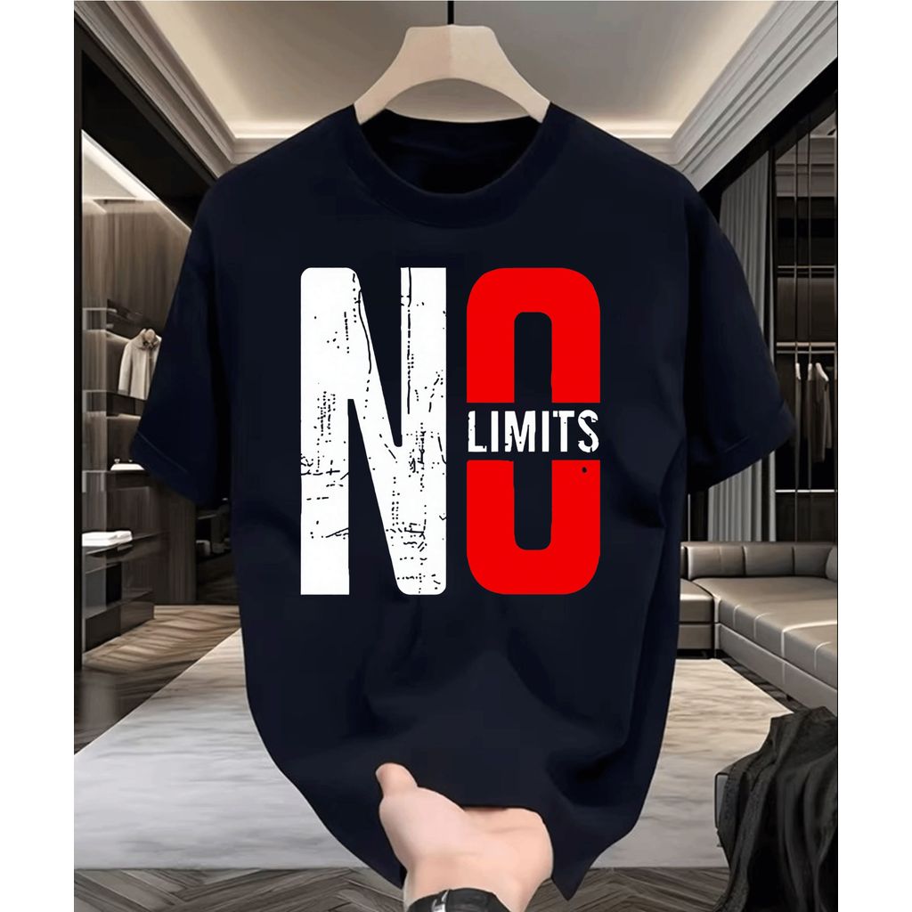 2026 Camiseta Feminina Estampa No Limits Moderna Confortável Estilosa Moda Feminina Tendência