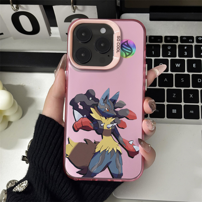 Capinha Capa Pokémon Lucario ​Para Samsung A14 A54 A32 A23 A03 A13 A04 A04E M11 A05 A05S A72 Case