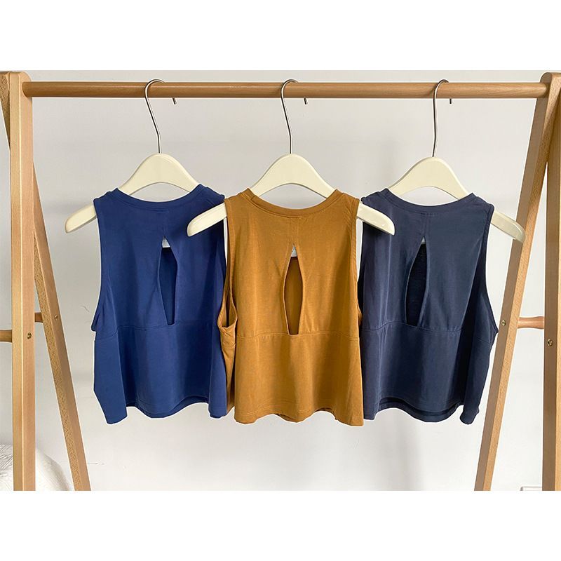Y Yoga wear blusa colete esportivo feminino exterior wear solto treinamento corte mangas Casual correndo Fitness topo oc