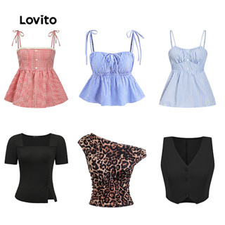 Lovito Oferta Especial De Blusas Casuais Femininas (tamanho P) em Oferta na Shopee