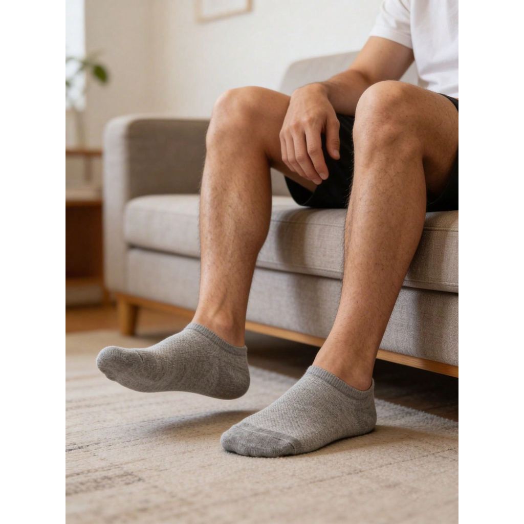 🔥Kit 3 a 12 Pares Meias Masculinas  Meias Sapatilha Masculinas Invisíveis - Antideslizantes