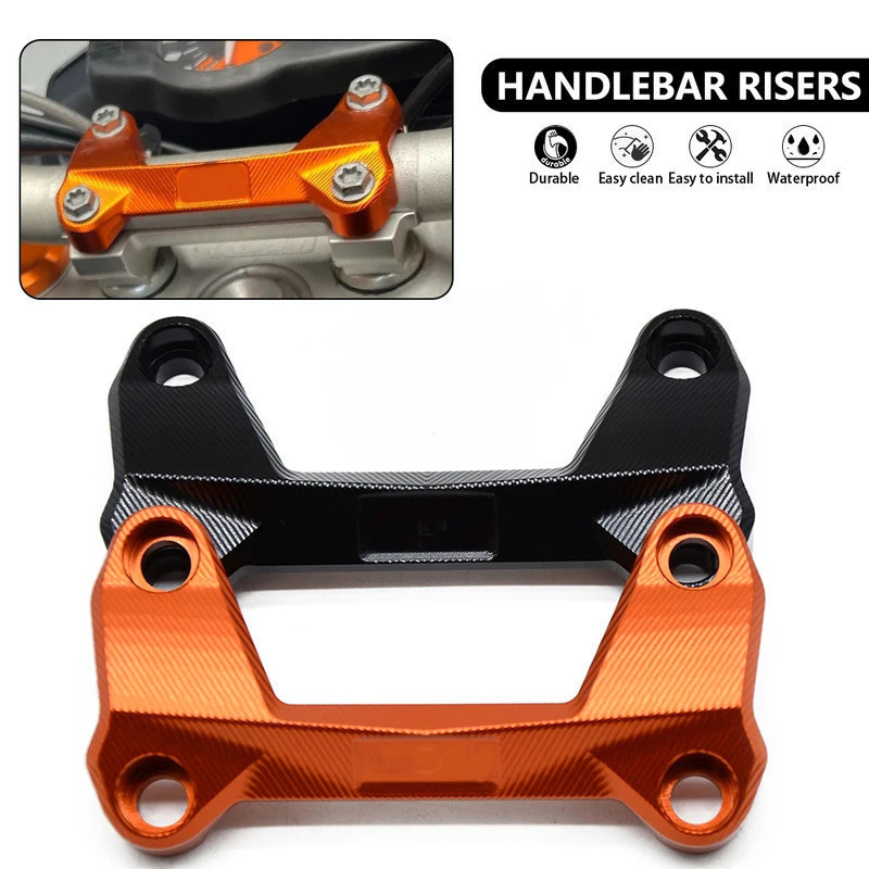 Para KTM DUKE 390 200 125 2006-2015 Acessórios Da Motocicleta Guiador Risers Capa Superior Braçadeira