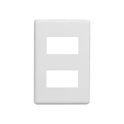 Placa Steck Stella 4x2 2 Módulos Separados com Suporte Branco