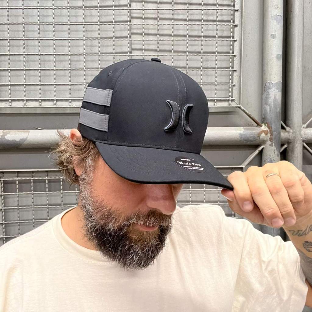 Boné Hurley Snapback Block H2O-DRI Preto HYAC0105940