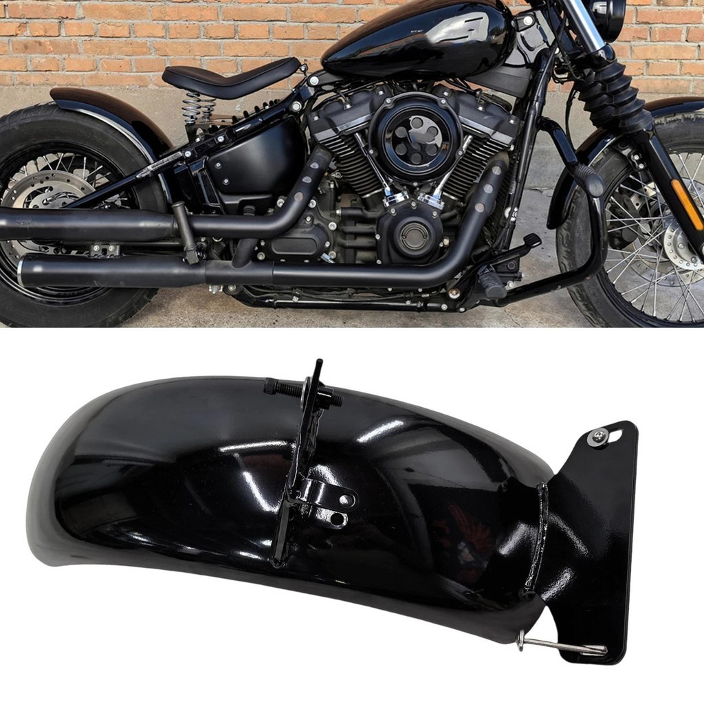 18cm Motocicleta Traseiro Fender Paralama Roda Lama Guarda Placa Capa Escudo Sombra Para Harley Street Bob FXBB 2019-202