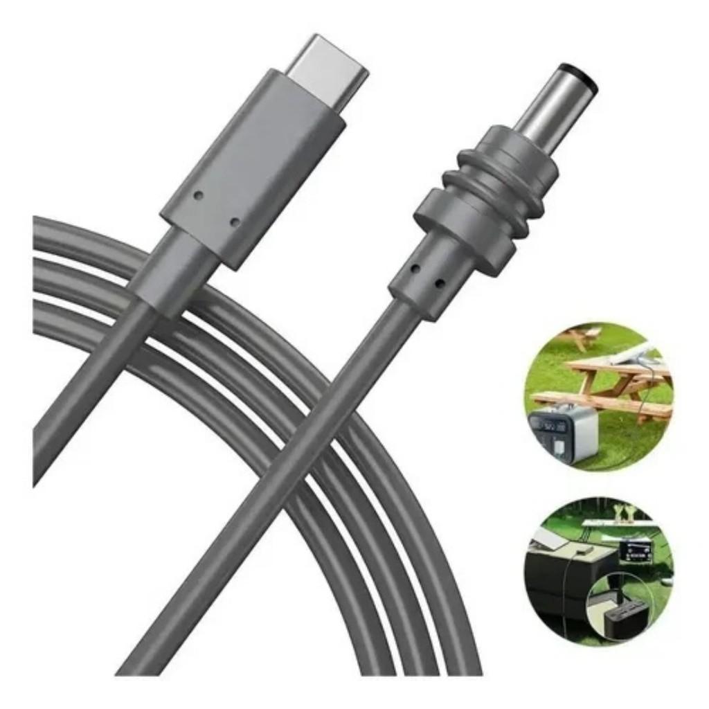 Cabo Usb-c Para Dc Starlink Mini 65w-100w Pd 2m Prova Dágua