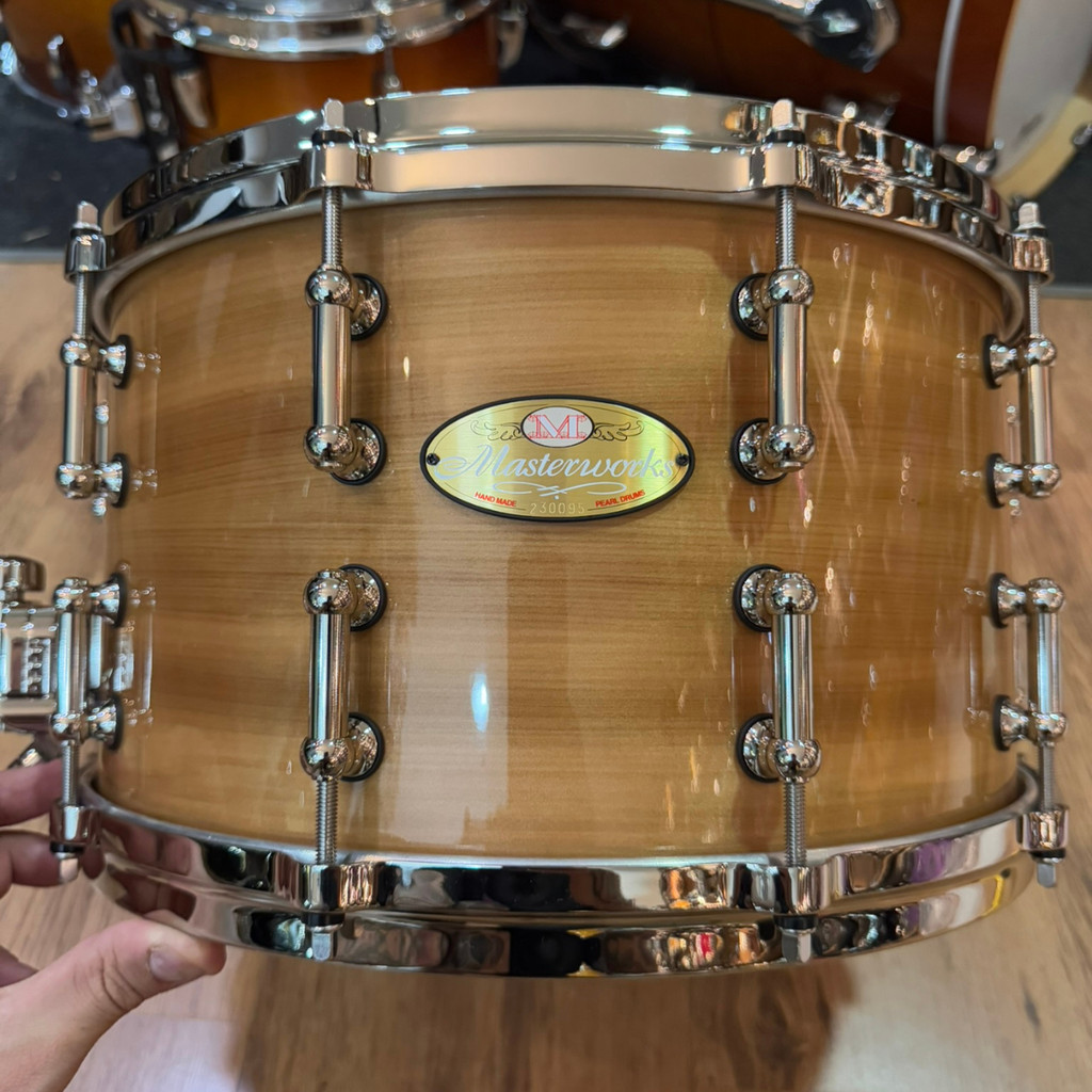 Caixa Pearl Masterworks 14x8 Gloss Natural Gum - MW1480S/N