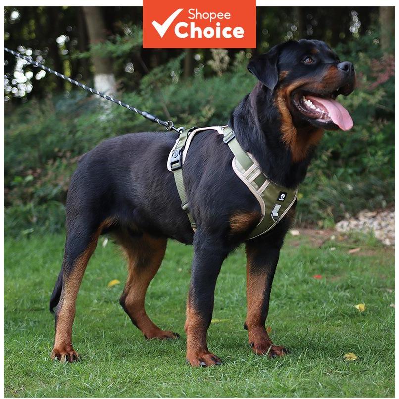 Alça torácica ajustável Design reflexivo de segurança Trela retrátil Corrente para cães Arnês peitoral para animais de