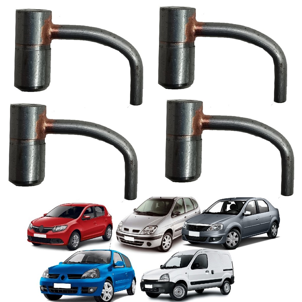 Jogo 4 Jet Cooler Bico Injetor Óleo K4M Renault Clio Logan Sandero Duster Megane Scenic Kangoo
