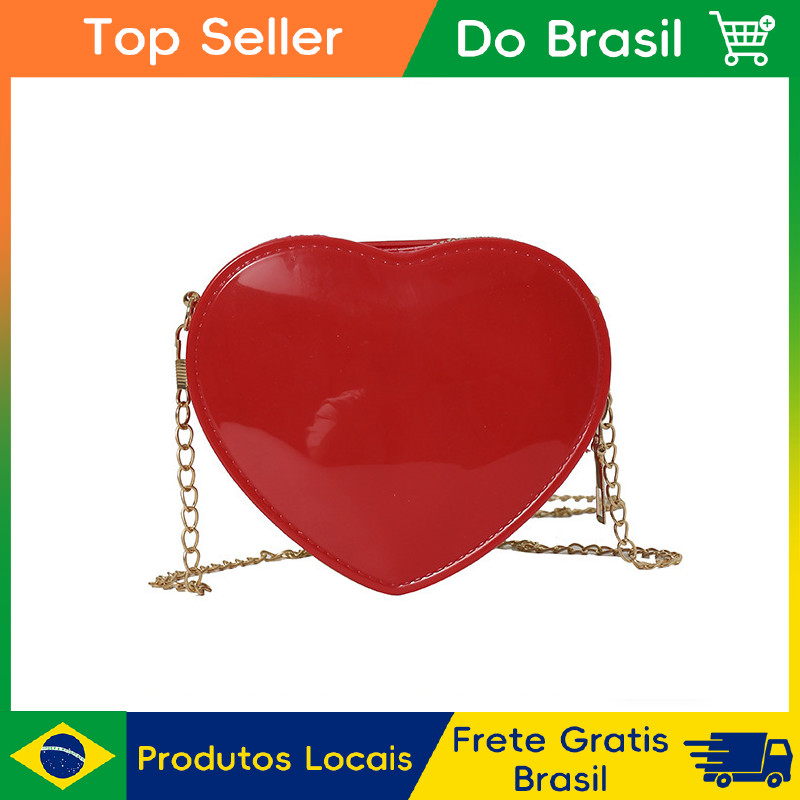 CHENXIAOHONG Bolsa Feminina Pequena Bolsa Moda Bolsa Transversal Em Formato De Coração Infantil Bag