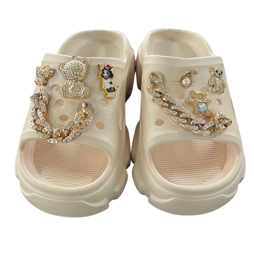 Chinelo Babuche Sandalia Plataforma Com ou Sem Pins Sortidos