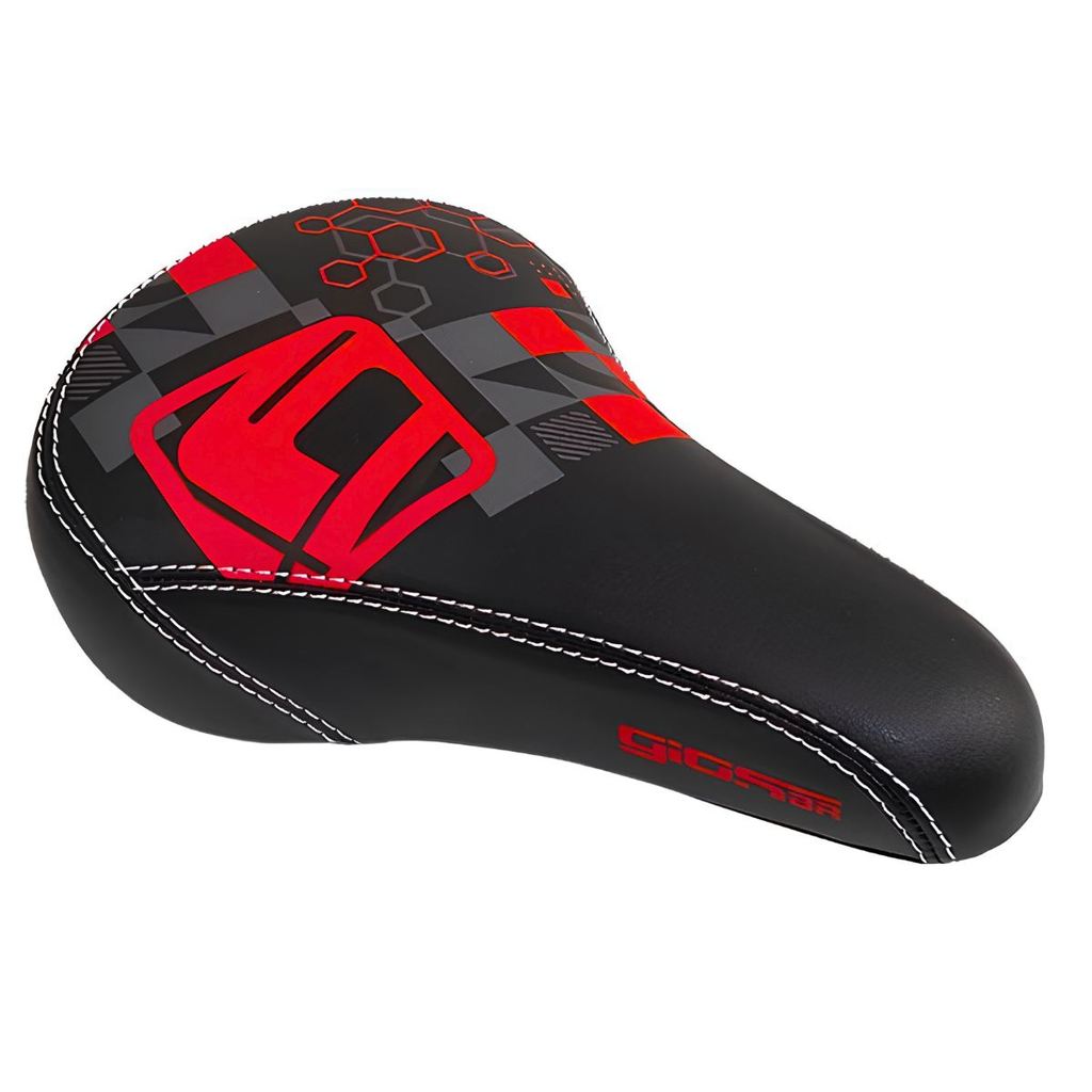 Selim Banco Giosbr Gl-1300 Freeride Bmx Preto e Vermelho