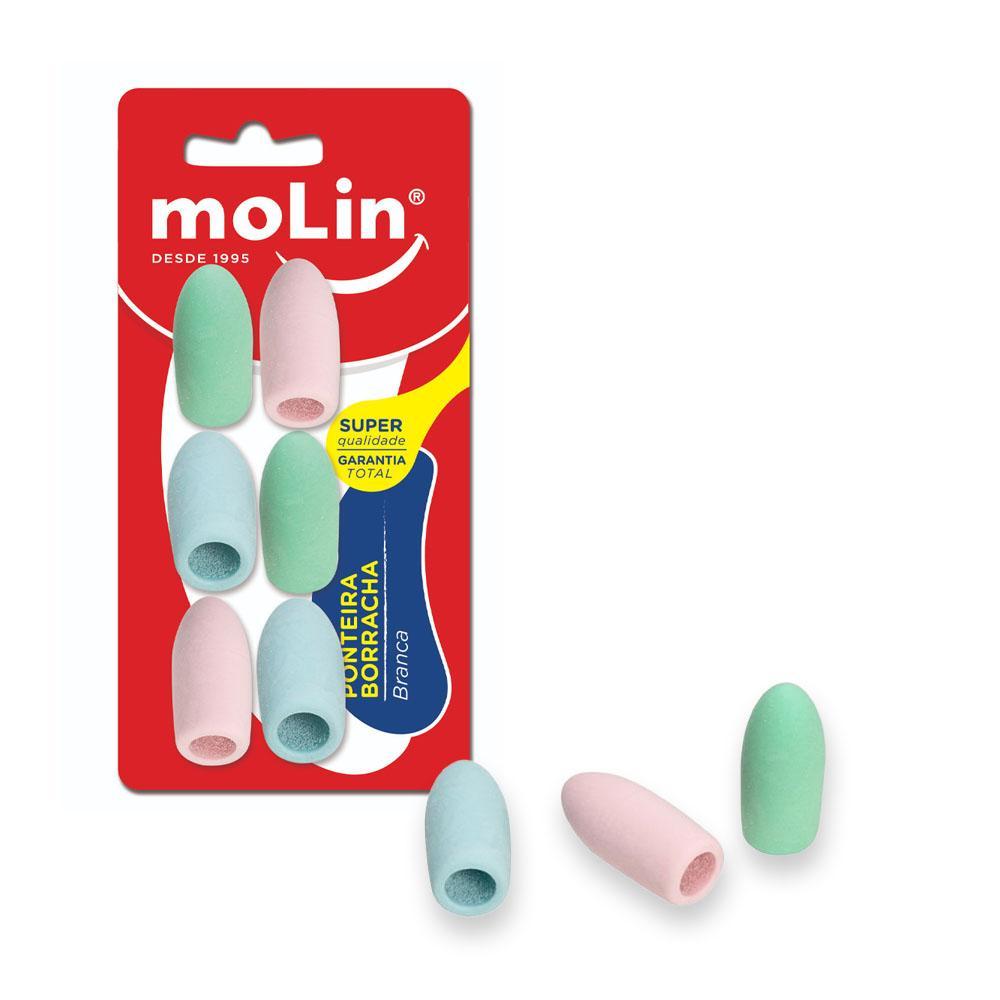 Borracha Ponteiro Pastel 6 Unidades Molin — imagem 2 de 2