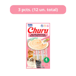 Petisco Churu Purê Atum e Salmão para Gatos 56g - 3 Unid.