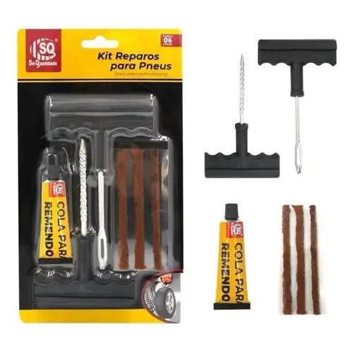 Kit Reparo Pneu Sem Camara Moto Carro