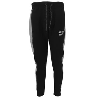 Calça Aeropostale Moletom Masculina Aero Colorblock Preta em Oferta na Shopee