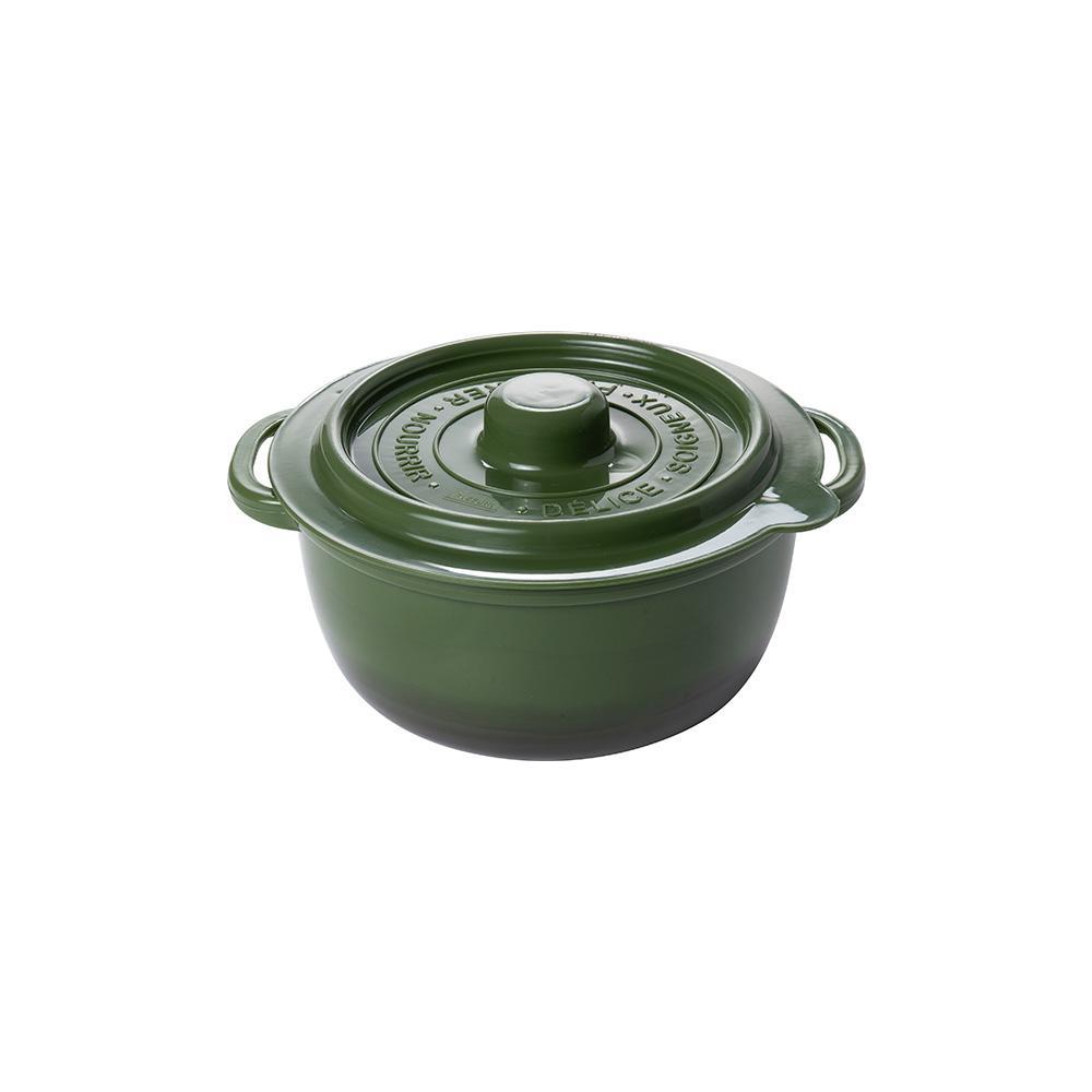 Pote Panelinha Hermético Supreme Verde 440 ml Mini Caçarola Ramekin Plástico Redondo Plasútil