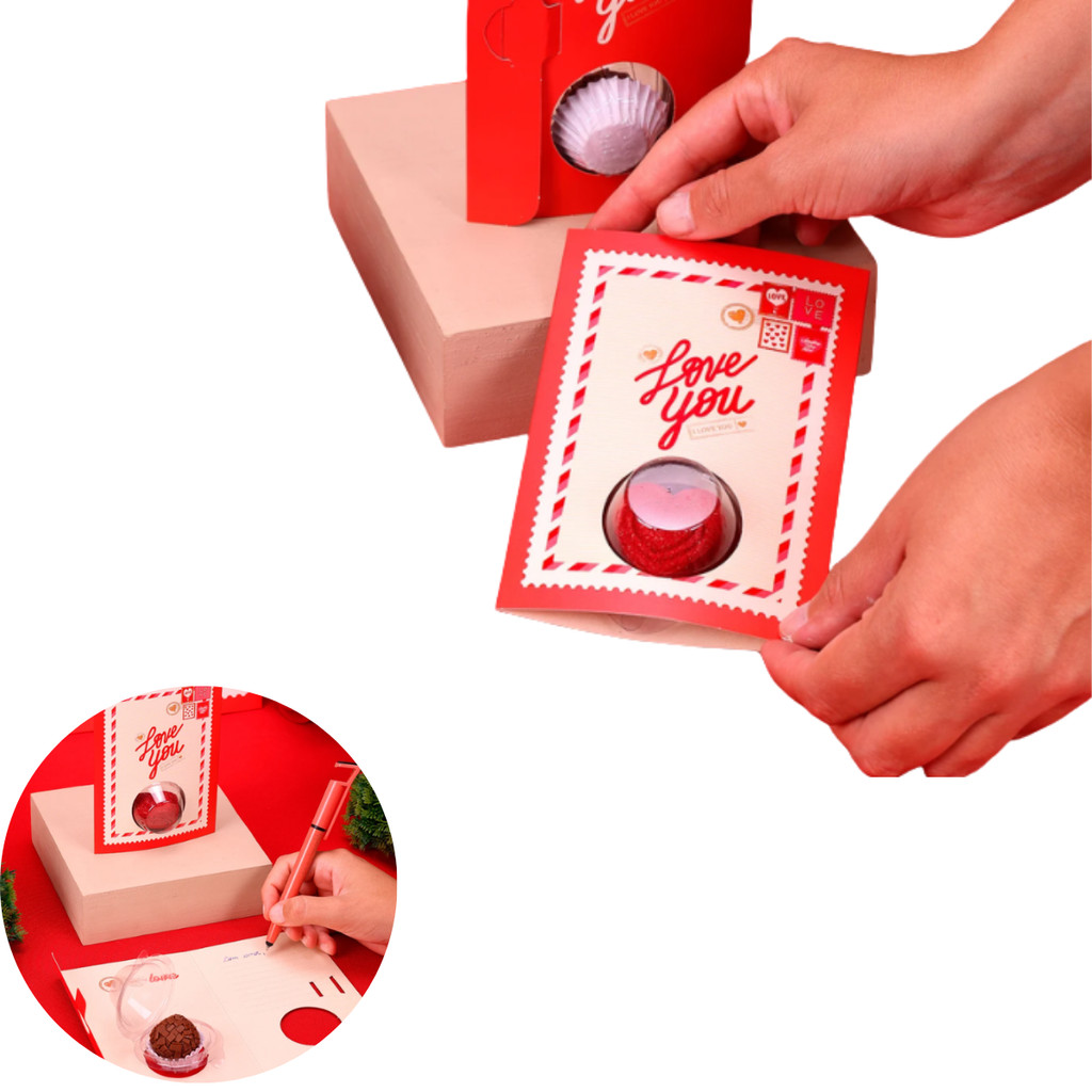 10 CARTÃO COM BLISTER PARA 1 DOCE LOVE YOU 5010 ( DIA DOS NAMORADOS JANGO 2026 ) OUTLET 4932 — imagem 2 de 2