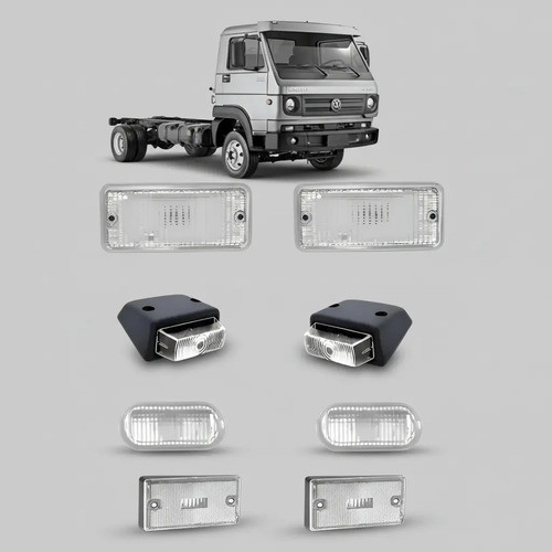 Kit Lanternas +Setas + Soquetes Vw 7110 8140 8150 9150 Cr 13150 13170 13180 15170 15180 15190 17210 17220 17300 17310