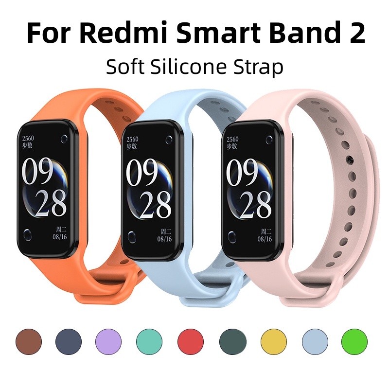 Pulseira Silicone Respirável para Xiaomi Smart Band 8 Active / Redmi Band 2 | Co