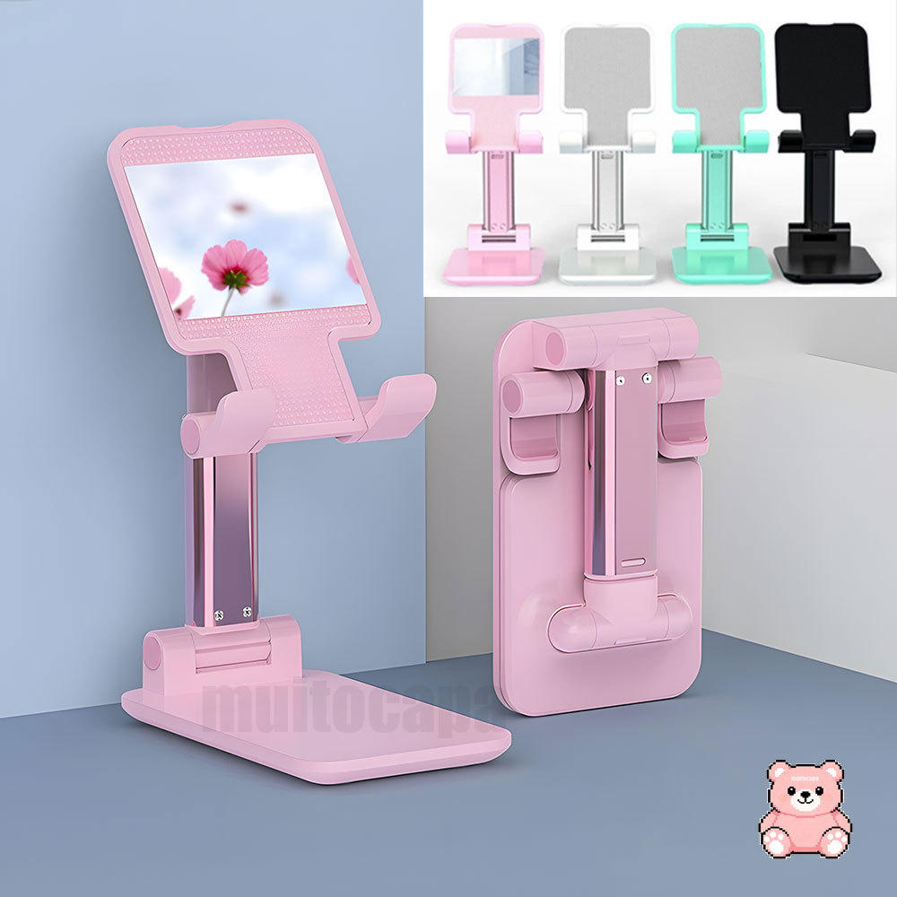 Suporte De Celular Universal Mesa Apoio Dobrável Tablet Base Portátil e Antiderrapante Ajustável Portátil de Mesa ZJ001
