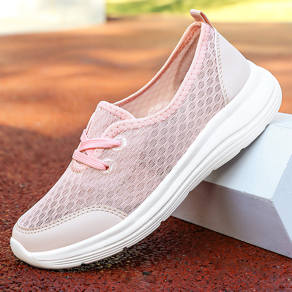 Sapatos primavera tamanho grande conjunto-em sapatos deslizamento-on sapatos femininos casuais sapatos mãe sapatos de ca
