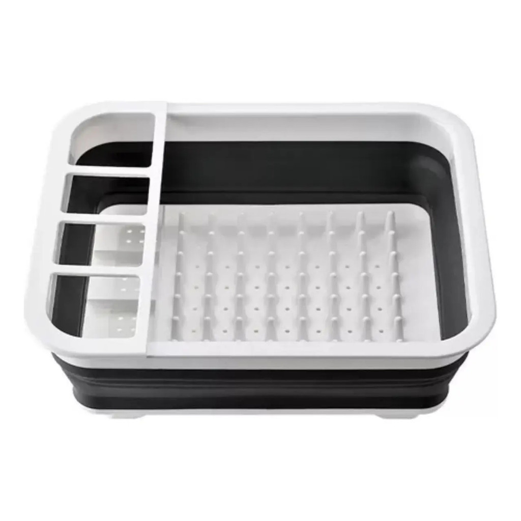 Escorredor Louça Talher Prato Silicone Dobrável Retrátil
