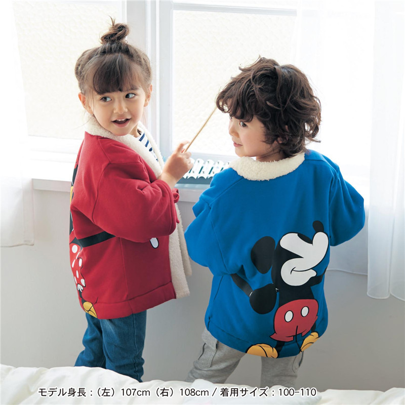 Exportado para o japão roupas infantis lã de cordeiro meninos meninas médio grande crianças casa jaquetas à prova de fri