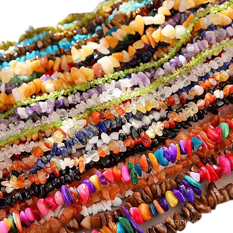 1strand / Lot 16 Polegada Contas De Pedra Natural Chips Talão 5 @ - @ 8mm De Cristal Lrregular Talão Diy Suprimentos Pul